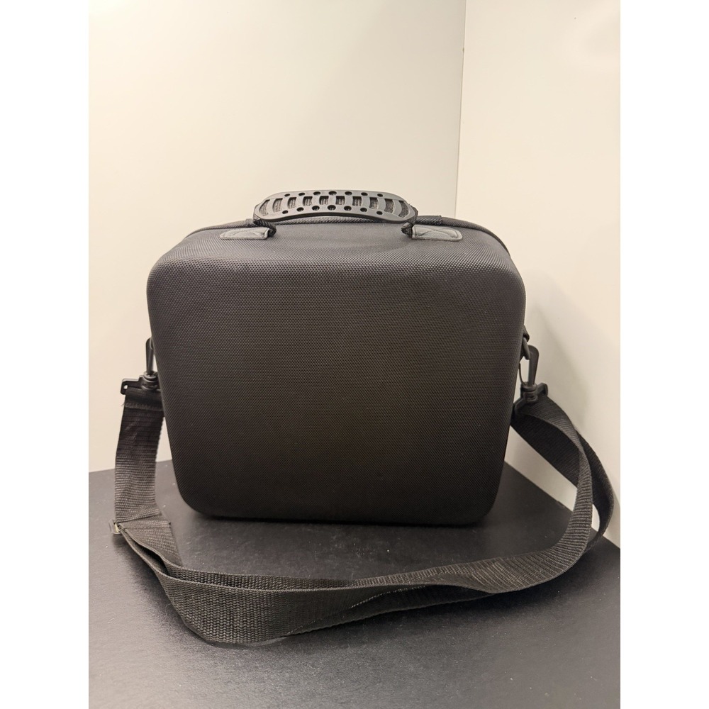 Hard Shell Storage Carrying Case Protective Travel Bag with Shoulder Strap Black